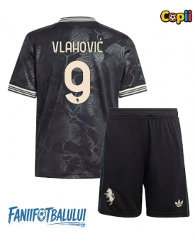 Juventus Dusan Vlahovic #9 Echipament de Fotbal Replică 2025-26 Copii Treilea (+ Șorturi)